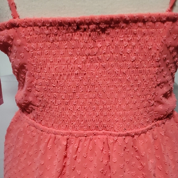 Wild Fable Orange Ruched Babydoll Sundress - Picture 3 of 9